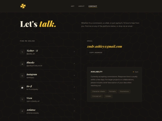 contact screenshot