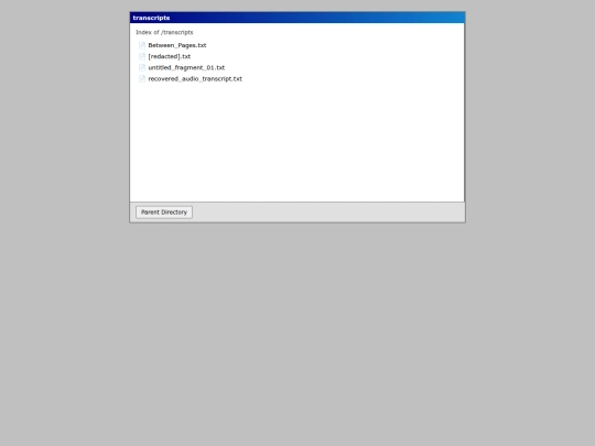 transcripts screenshot
