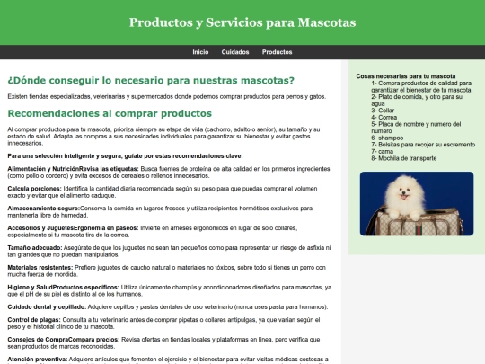 productos screenshot
