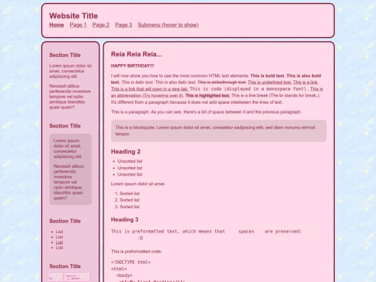 index screenshot