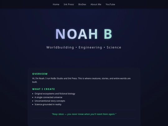 about-me screenshot
