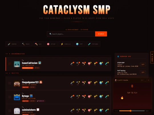 index screenshot