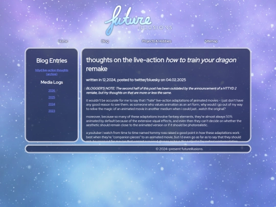 blog screenshot