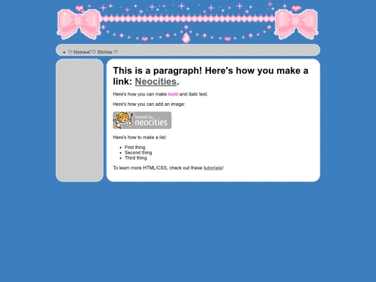 Test Pages/mikushrine screenshot