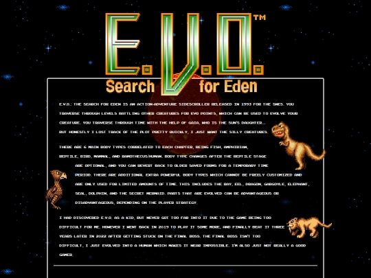EVOSFE screenshot