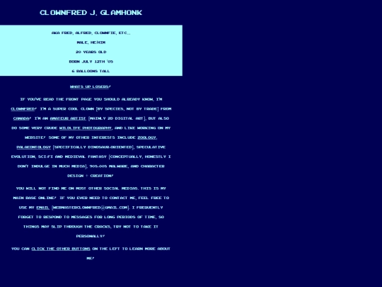 aboutme/intro screenshot