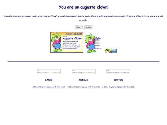 clownquiz/auguste screenshot