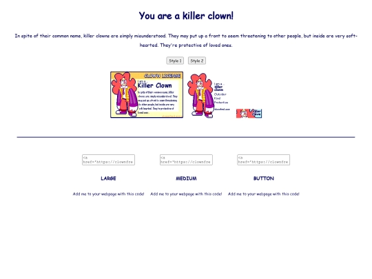clownquiz/killer screenshot