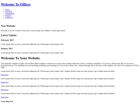 index screenshot