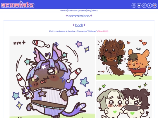 illustration/commissions/chiikawa screenshot