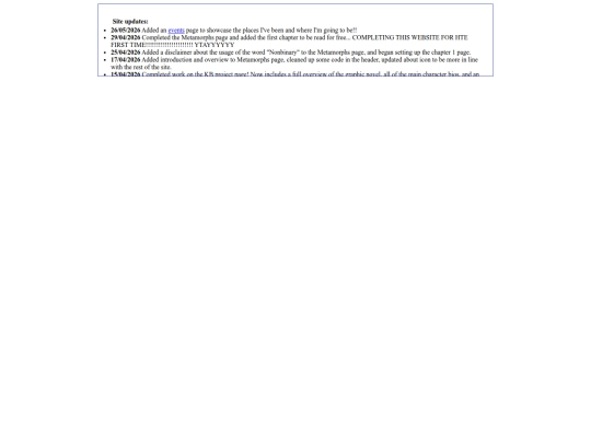 siteupdates screenshot