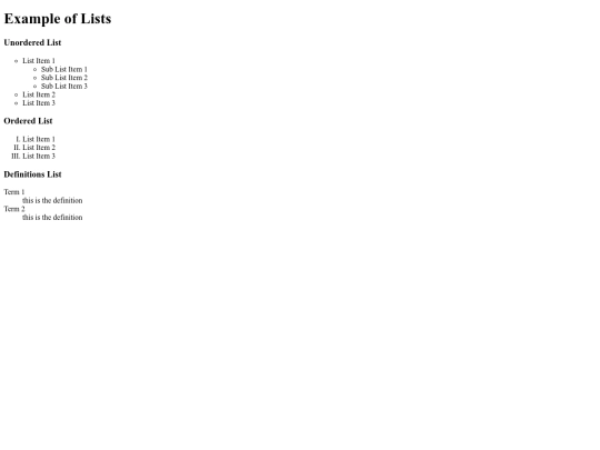 list-examples/lists-examples screenshot