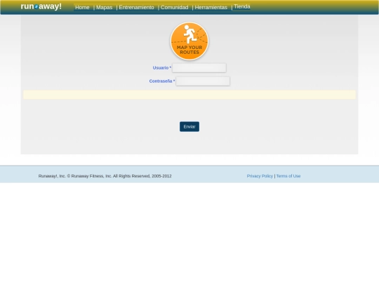 login screenshot