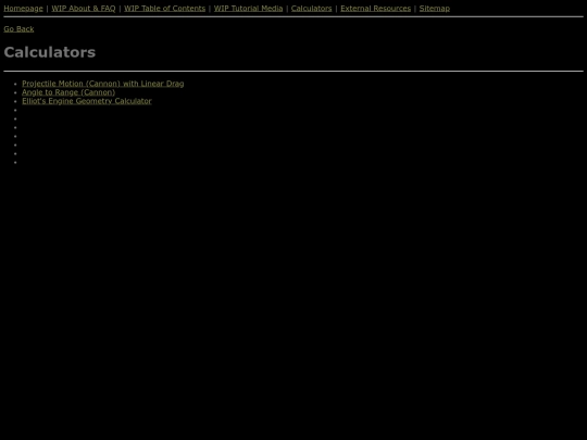 content/calculators screenshot