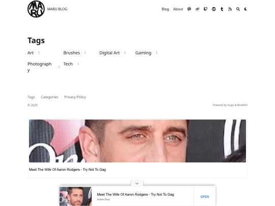 blog/tags screenshot