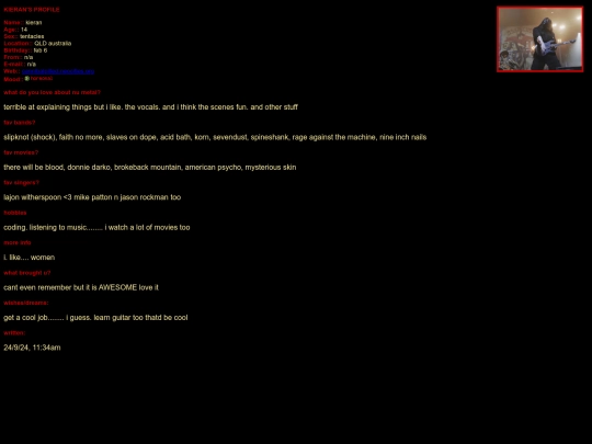 profile/kieran screenshot