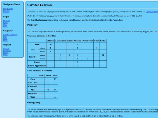 irynawiki/Corvidan_Language screenshot