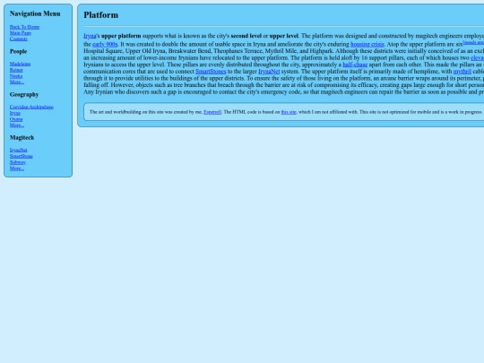 irynawiki/Platform screenshot