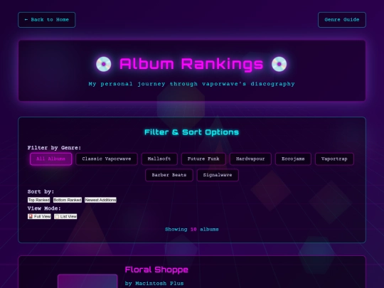 albums screenshot