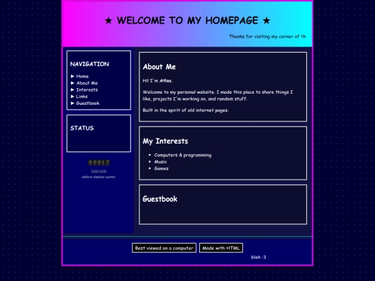 index screenshot