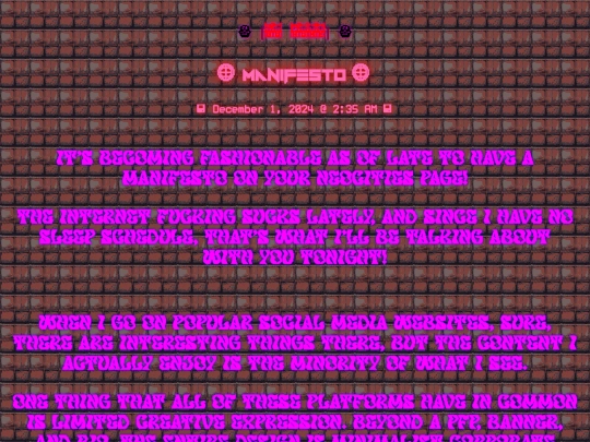 pages/manifesto screenshot