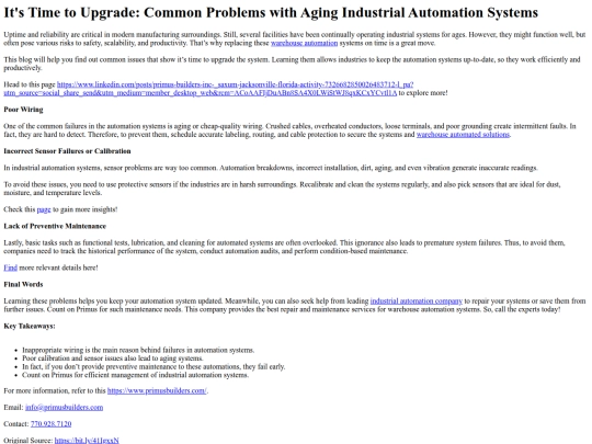 ItsTimetoUpgradeCommonProblemswithAgingIndustrialAutomationSystems screenshot