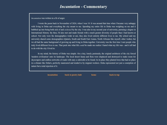 incantation_commentary screenshot
