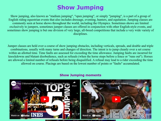 Pages/Show Jumping screenshot