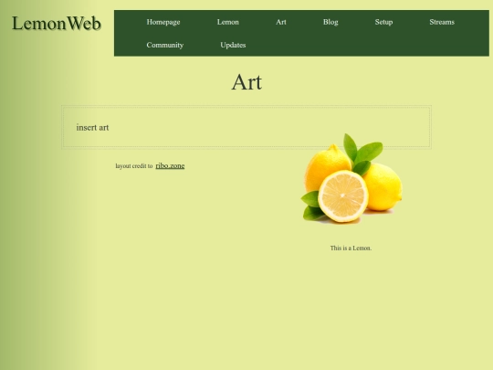 temp website/art screenshot