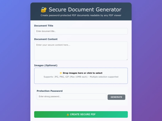 Secure_PDFDOC_Creator_by claudeai ONLINE screenshot