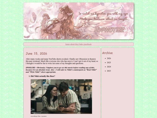 blog screenshot