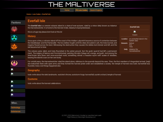codex/fall screenshot