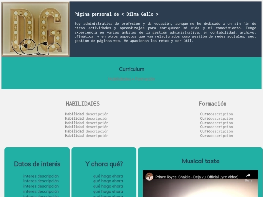curriculum screenshot