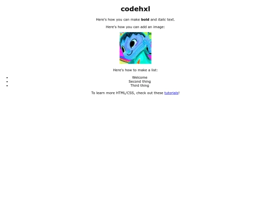 index screenshot