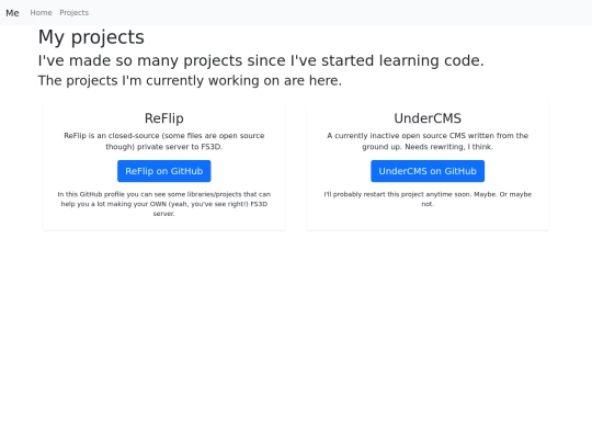 projects screenshot
