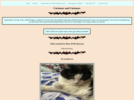 curiouspage screenshot