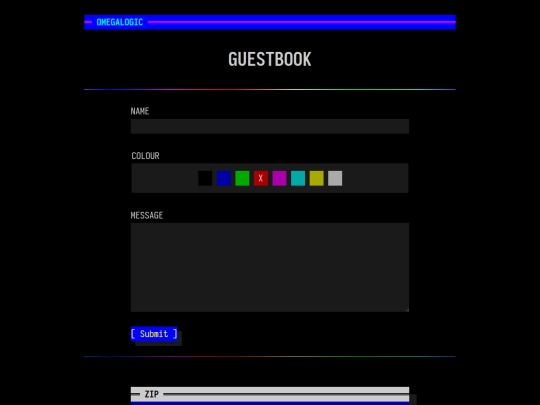 guestbook screenshot