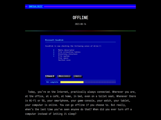 offline screenshot