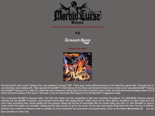 reviews/armoredsaint screenshot