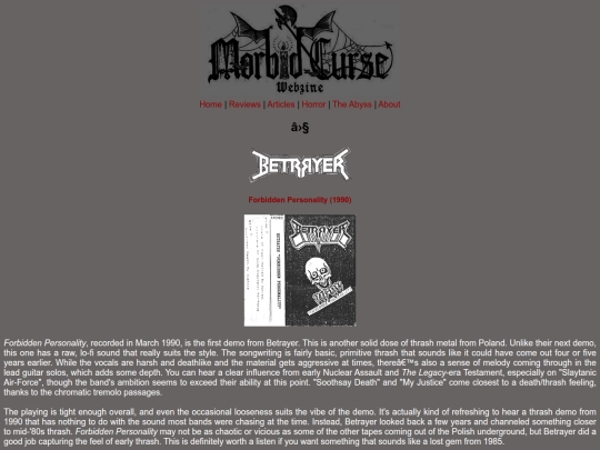 reviews/betrayer screenshot