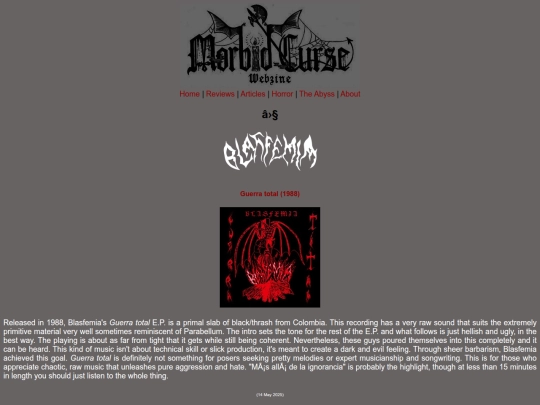 reviews/blasfemia screenshot