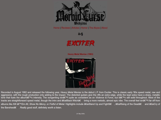 reviews/exciter screenshot