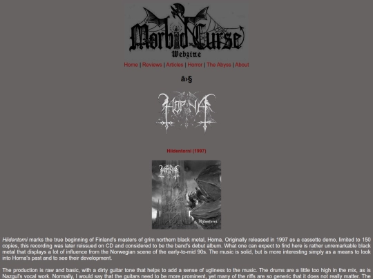 reviews/horna screenshot