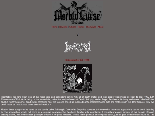 reviews/incantation screenshot