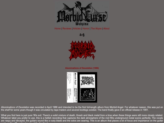 reviews/morbidangel screenshot