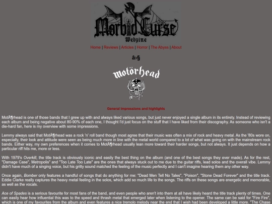 reviews/motorhead screenshot