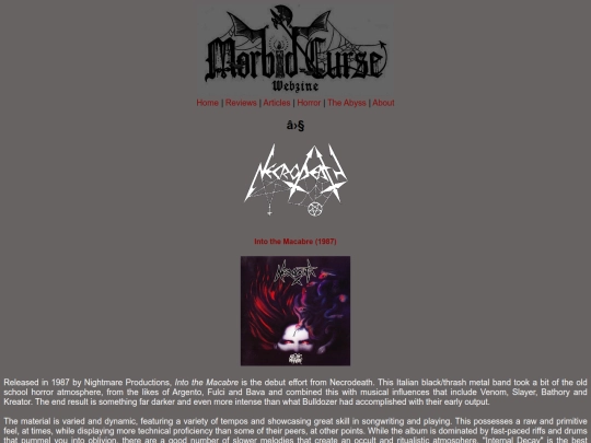 reviews/necrodeath screenshot