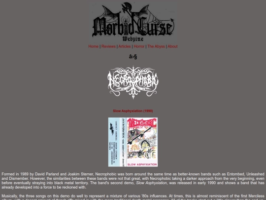 reviews/necrophobic screenshot