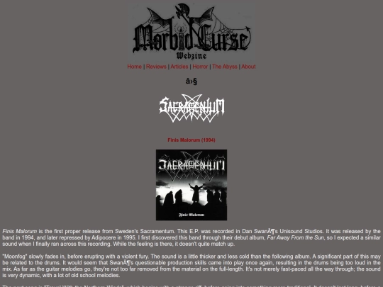reviews/sacramentum screenshot