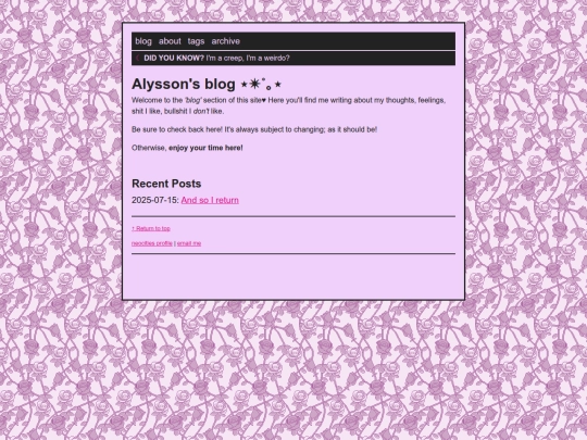 blog screenshot